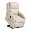 Fauteuil relax inclinable beige en polyester 82 x 93 x 104 cm